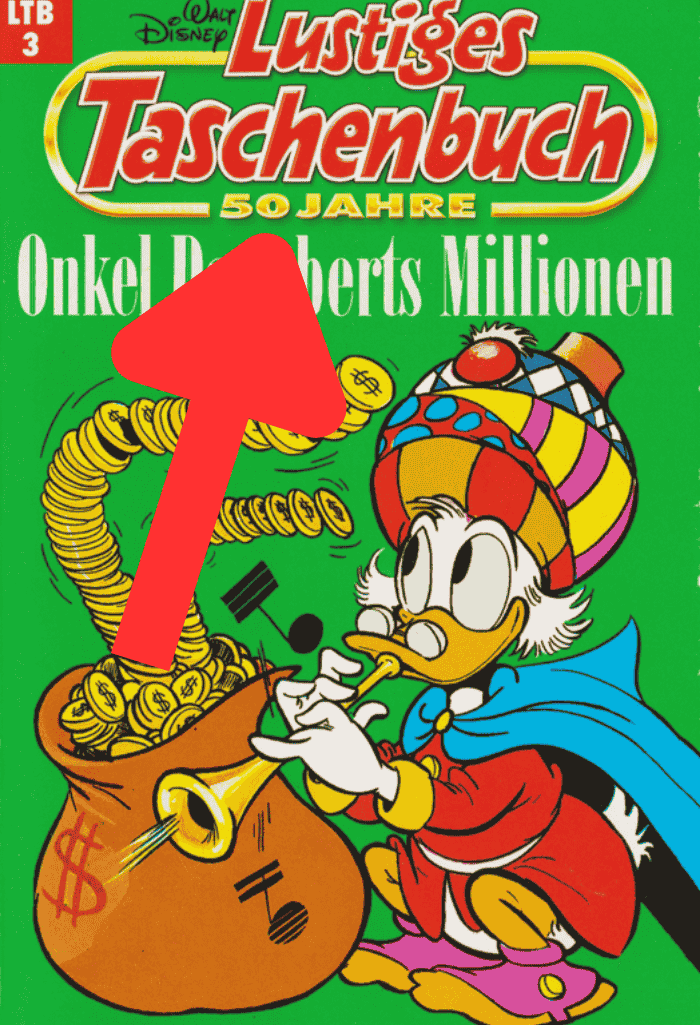 Lustiges Taschenbuch 50 Jahre Nostalgie Edition - Beispielfoto